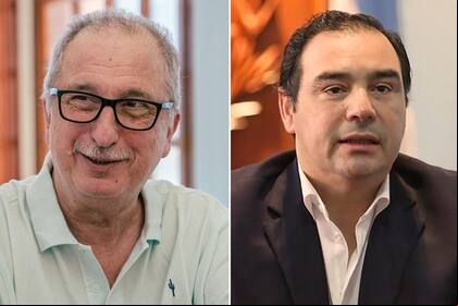 Hugo alacqua, gobernador de Misiones, y Gustavo Valdés, gobernador de Corrientes
