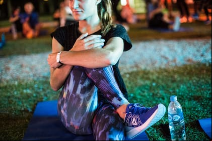 Invitada por Reebok, la propuesta consistió en un warm up, una clase de funcional y una sesión de running