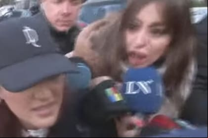 Jana Maradona llegó a los Tribunales de San Isidro