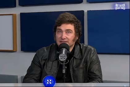 Javier Milei en el programa de Alejandro Fantino.