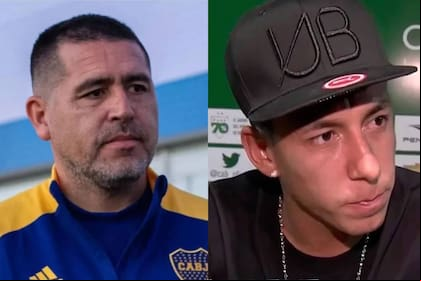Juan Román Riquelme y Brian Sarmiento