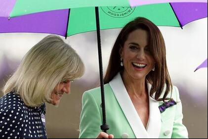Kate Middleton asistió al Campeonato de Wimbledon y protagonizó una escena que se volvió viral