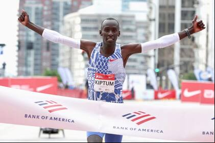 Kelvin Kiptum se llevó el oro en el Maratón de Chicago del Bank of America
