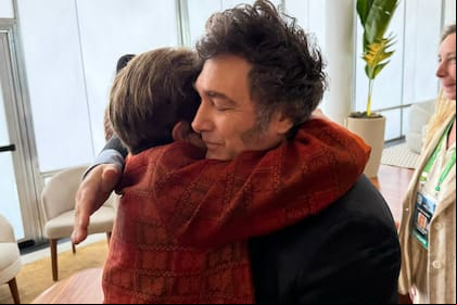 Kristalina Georgieva junto a Javier Milei en el G20 en Brasil