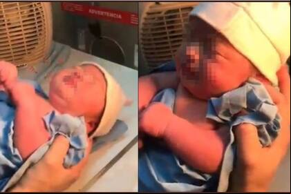 La beba fue abandonada horas después de nacer, y todavía tenía el cordón umbilical y la placenta