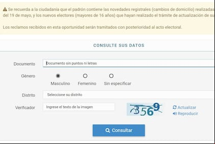 La consulta previa del padrón es imprescindible antes de ir a votar este domingo 14 de noviembre