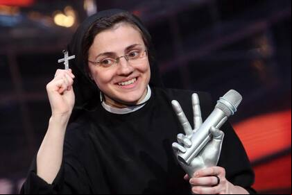 La hermana Cristina ganó la edición italiana de La Voz