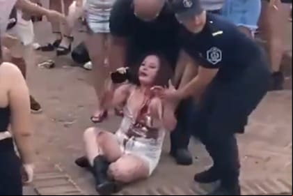 La joven de 19 años fue llevada al hospital