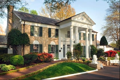 La mansión de Graceland donde vivió Elvis Presley
