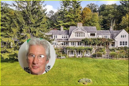 La mansión de Richard Gere está ubicada en el norte del estado de Nueva York y se puso en venta a US$28.000.000