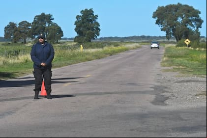 La ruta que conduce a la zona costera donde encontraron los restos de Pilar