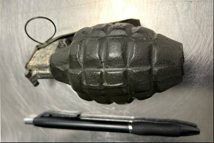 La TSA encontró una granada dentro del equipaje de mano de un pasajero en Nueva York