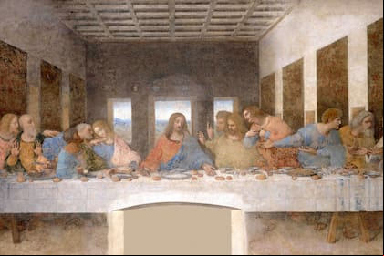 La última cena de Leonardo Da Vinci