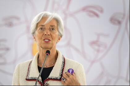 Lagarde se adhirió a la huelga suiza a nivel por paridad salarial durante su discurso en la Conferencia Internacional del Trabajo de la OIT.