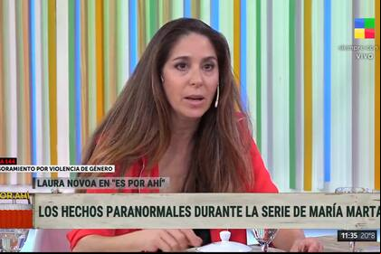 Laura Novoa hablaba de María Marta García Belsunce en "Es por ahí" y un ruido asustó a todos en el programa