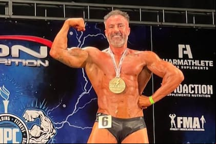 Leopoldo Luque ganó una competencia de fisicoculturismo