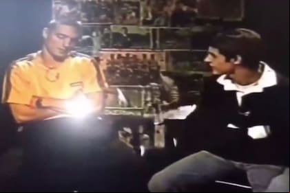 Lionel Scaloni y Pablo Aimar, en la época que eran jugadores y formaban parte de la selección Sub 20 que dirigía José Pekerman
