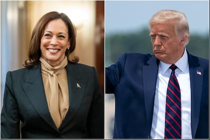 Los resultados de las últimas encuestas nacionales le dan una ventaja a Kamala Harris