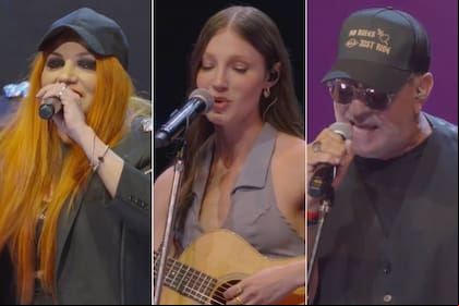 Lowrdez, Yami Safdie y Miguel Ángel Rodríguez en el homenaje a El Salmón