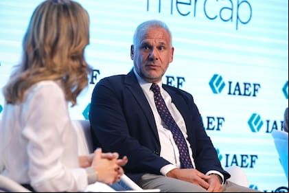 Luis Galli, presidente y CEO del Grupo Newsan, hoy en el 42° Congreso Anual del Instituto Argentino de Ejecutivos de Finanzas (IAEF)