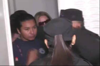 Macarena sale después de declarar