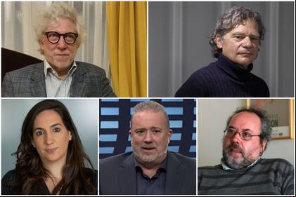Marcelo Gioffré, Roberto Gargarella, Camila Perochena, Andrés Gil Domínguez y Gerardo Aboy Carlés