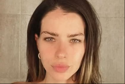 María Eugenia "La China" Suárez capturó toda la atención en las redes con un video desde la ducha