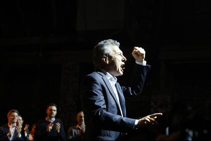 Mauricio Macri, en la última convención del Pro