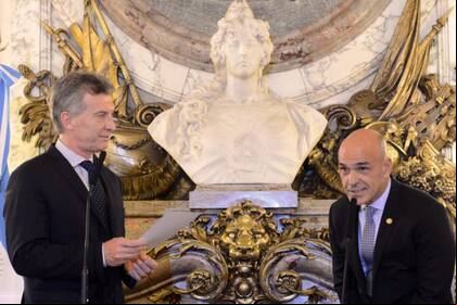 Mauricio Macri y Gustavo Arribas