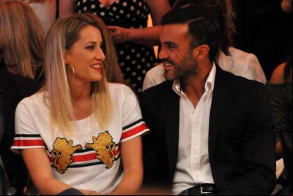 Mica Viciconte y Fabián Cubero se mostraron muy mimosos durante el Argentina Fashion Week