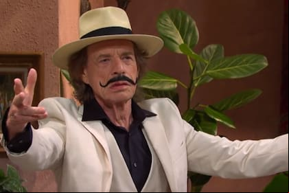 Mick Jagger sorprendió a todos con su actuación en un sketch de Saturday Night Live (Foto: Captura de Video / X @nbcsnl)