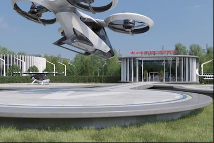 Milán tiene un plan para ofrecer un servicio de taxis voladores en 2026 durante los Juegos Olímpicos de Invierno
