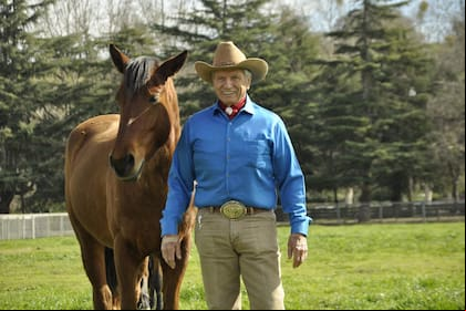 Monty Roberts, creador de una técnica de doma sin violencia. Fotos gentileza Roberts