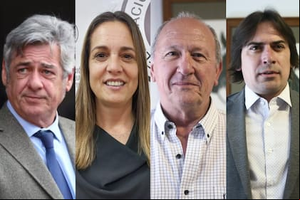 Nicolás Pino (SRA); Andrea Sarnari (FAA), Carlos Castagnani (CRA) y Lucas Magnano (Coninagro)