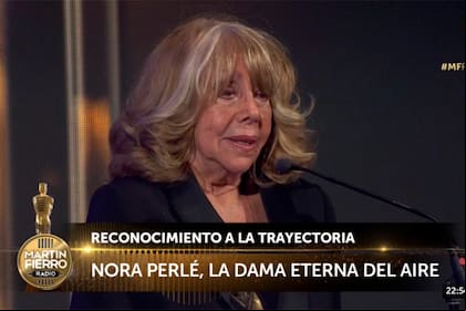 Nora Perlé obtuvo un reconocimiento a su trayectoria en los Martín Fierro a la Radio 2019