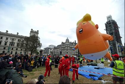 Protestas en Londres contra Trump