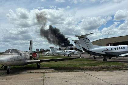 Se estrelló una avioneta en el aeropuerto de San Fernando