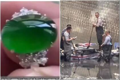 Se le cayó un anillo a una alcantarilla y contrató a un grupo de rescatistas para recuperarlo