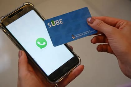 Se puede registrar la tarjeta SUBE desde WhatsApp
