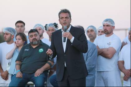 Sergio Massa durante el "Encuentro de Cooperativismo Agroindustrial Programa CoopAr"