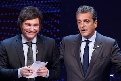 Sergio Massa y Javier Milei protagonizaron el debate previo al balotaje este domingo