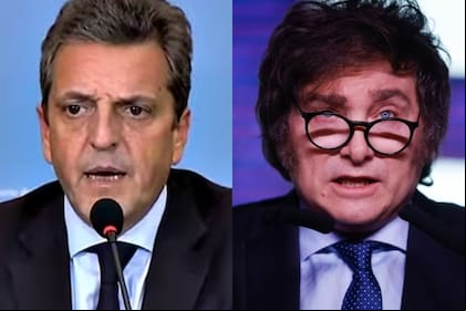 Sergio Massa y Javier Milei se medirán en el ballottage el 19 de noviembre (Foto: Archivo / Aníbal Greco)