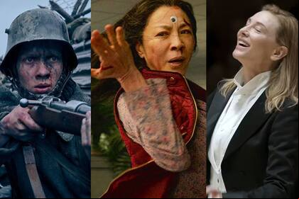 Sin novedad en el frente, Todo en todas partes al mismo tiempo y Tár, los tres films que tienen más posibilidades de alzarse con el premio mayor este domingo en el Teatro Dolby de Los Ángeles