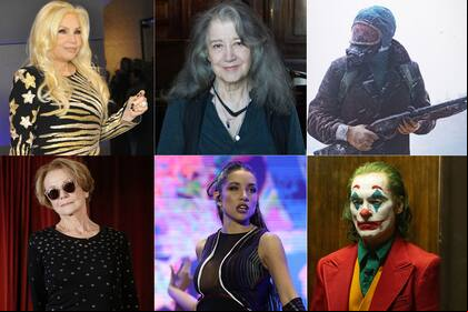 Susana Giménez, Martha Argerich, Ricardo Darín en El eternauta, Marilú Marini, María Becerra, Guasón.