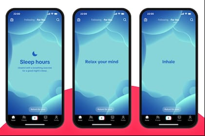 TikTok ahora ofrecerá meditaciones guiadas para relajar la mente antes de dormir a los s adolescentes de la plataforma