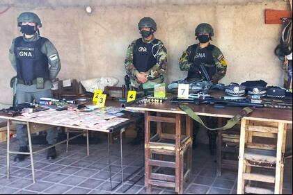 Todo el material secuestrado a la banda de policías secuestradores de Tucumán