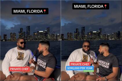 Un chef privado de Miami reveló su elevado salario en un video de TikTok; los s quedaron impactados con el gran número de seis cifras
