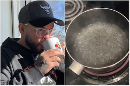 Un creador de contenido advierte sobre los peligros de calentar agua en EE.UU.