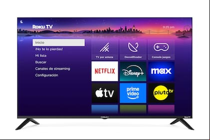 Un televisor Noblex con sistema operativo RokuOS para gestionar los servicios de streaming