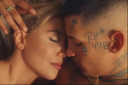 Una de las escenas del videclip de Wanda y L-Gante (Foto: Captura de video)